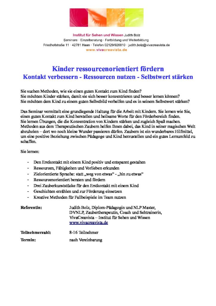 Elterngespräche mit Ressourcen anreichern